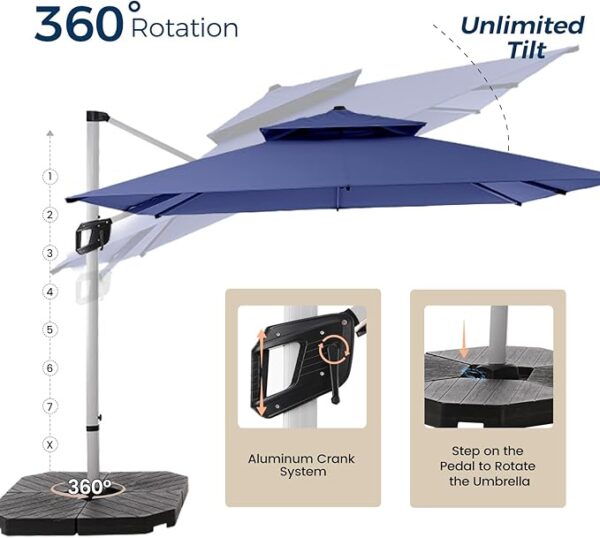 10FT Cantilever Patio Umbrellas - Image 3