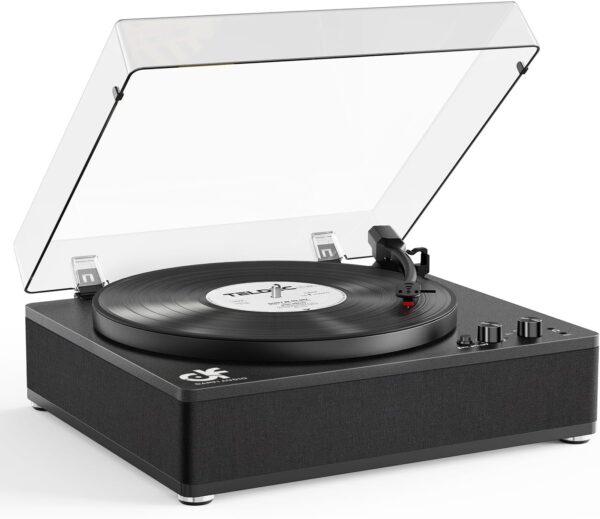 Vintage Record Player Black