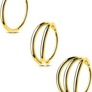 Double Hoop Nose Ring