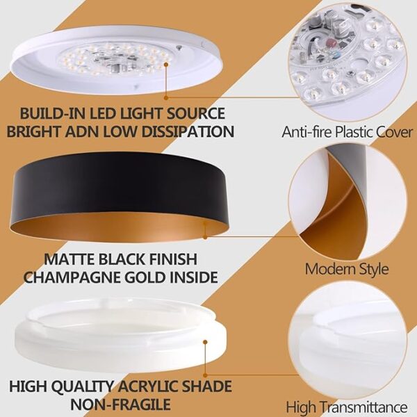 Bargeni Flush Mount Ceiling Light