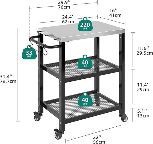 YITAHOME Outdoor Grill Table - Image 2