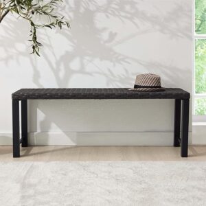 Rattan Garden Bench