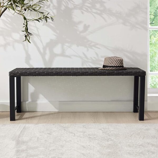 Rattan Garden Bench