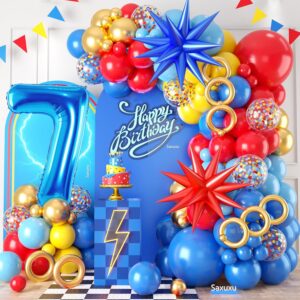 Sonic balloons for birthday party
