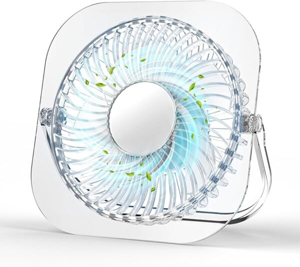 FUNJEO F92 Glassy Mini Desk Fan