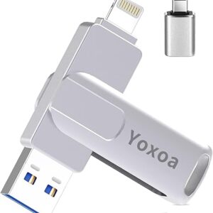 Yoxoa MFi Certified 128GB Flash Drive