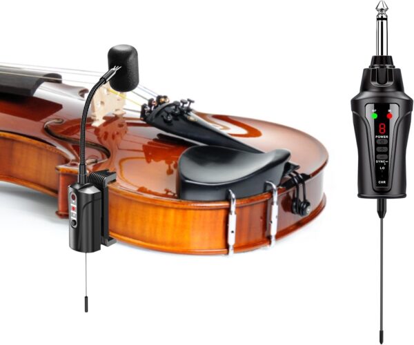 UHF Wireless Violin Microphone System