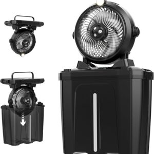 LEAEYFE Misting Fan with LED Light