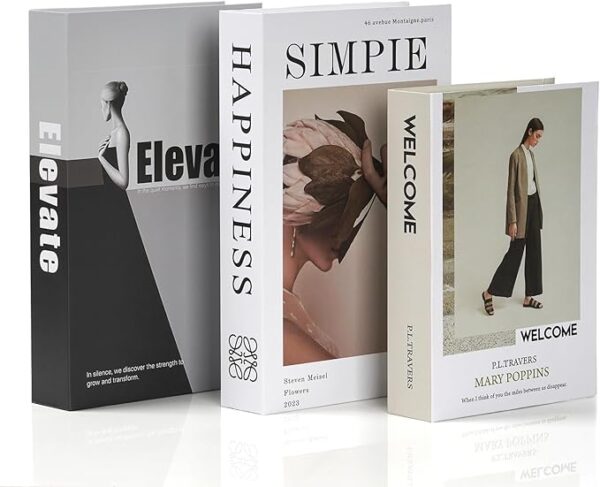 TRSPCWR Decorative Books for Home Decor
