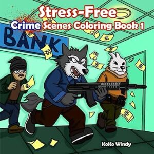 Crime Scenes Coloring Book