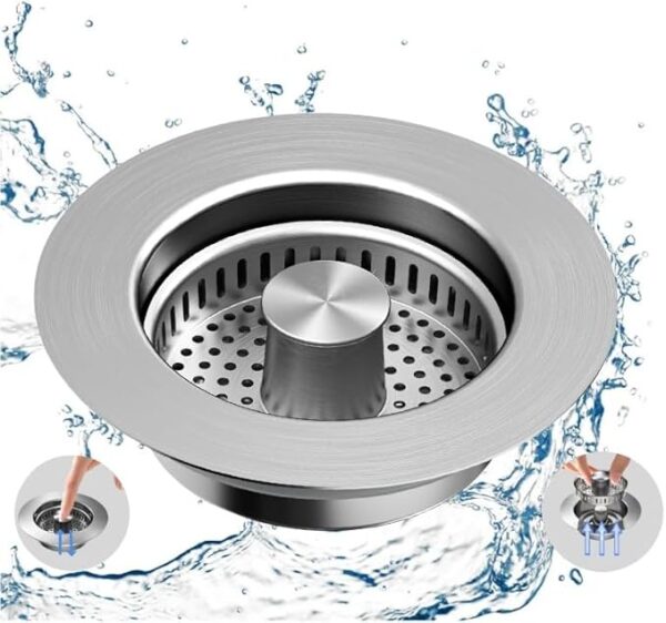 Makeforu Kitchen Sink Strainer Stopper