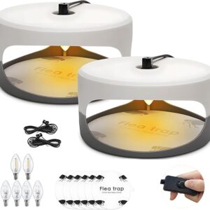 ZENLIVE Electric Flea Trap Set