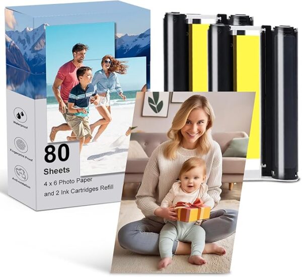 INKONSJOY Printer Ink and Paper Set