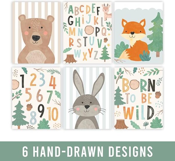 Hadley Designs Woodland Nursery Wall Art - Image 2