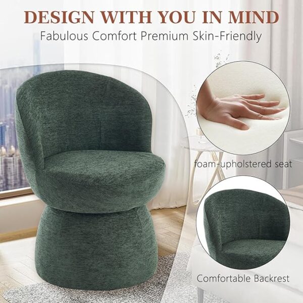 Rowill 360° Swivel Modern Accent Chair - Image 2