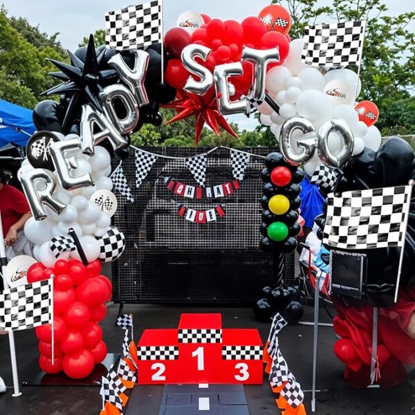 Saxuxu Race Car Balloon Arch Garland Kit - Image 2