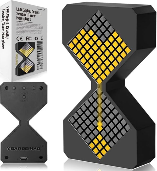 YEARBEIHAO LED Digital Electronic Hourglass Gravity