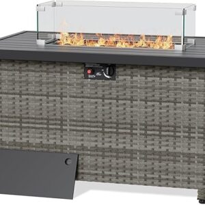 LHBcraft 44 Inch Propane Fire Pit
