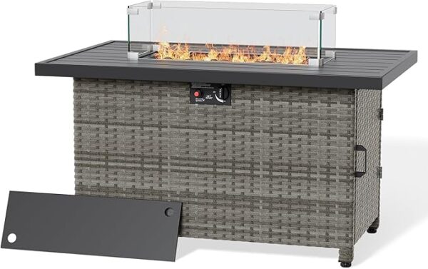LHBcraft 44 Inch Propane Fire Pit
