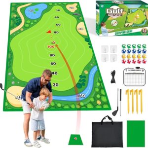 YLPARTCHER Golf Chipping Mat Set