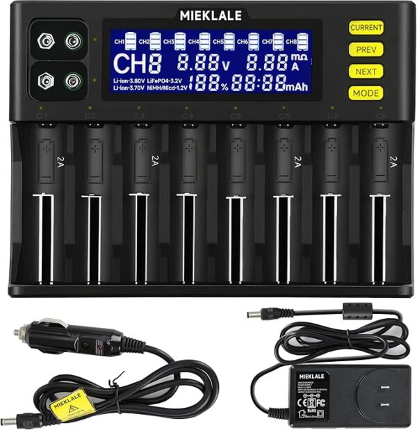 MIEKLALE 18650 Battery Charger