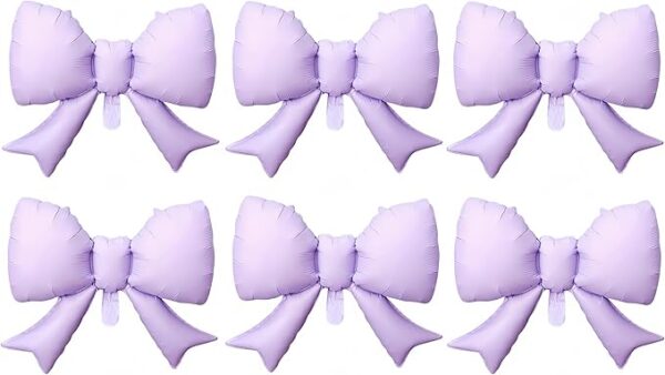 Purple Bow Balloons 21 Inch