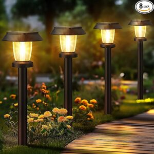 ALEPOD Solar Pathway Lights Outdoor