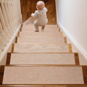 WAWINY 7 Pack Stair Treads Non Slips