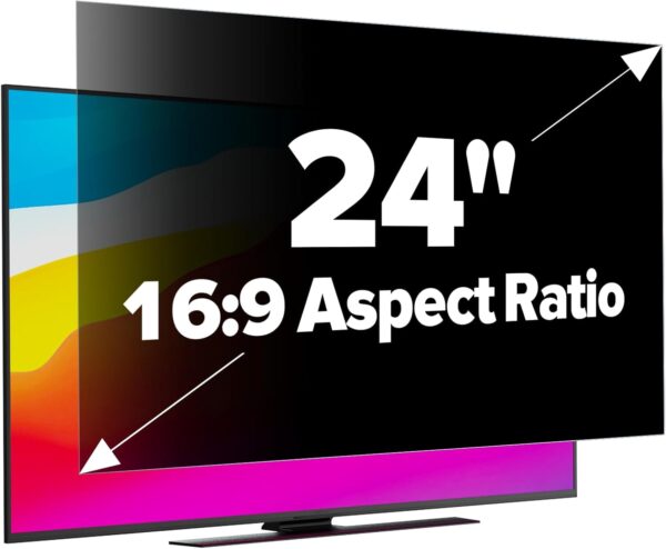GUDTEKE [2-Pack HD Computer Privacy Screen 24 inch