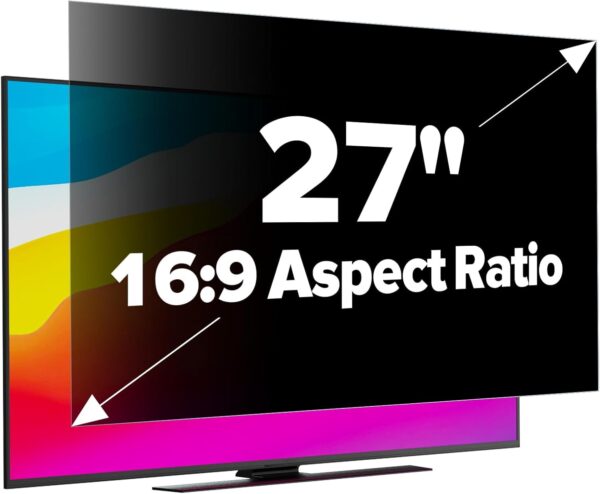 GUDTEKE [2-Pack HD Computer Privacy Screen 27 inch