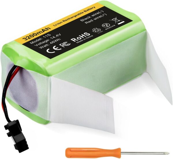 Molisau 14.4V 3200mAh Replacement Battery for Ecovacs