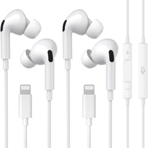 Yexal 2 Packs In-Ear Headphones for iPhone