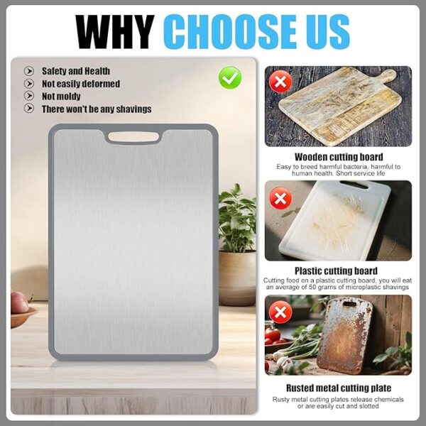 VANJIENLIN Titanium Cutting Boards for Kitchen - Image 3