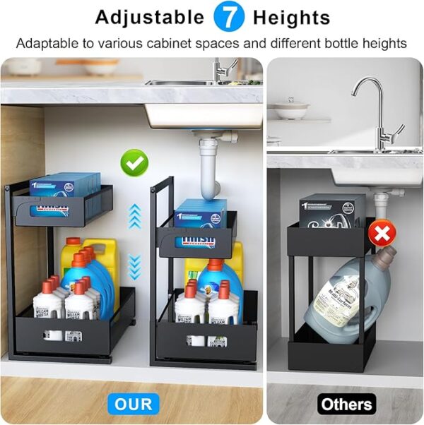PETIZA Under Sink Organizer Pull Out Cabinet - Image 2