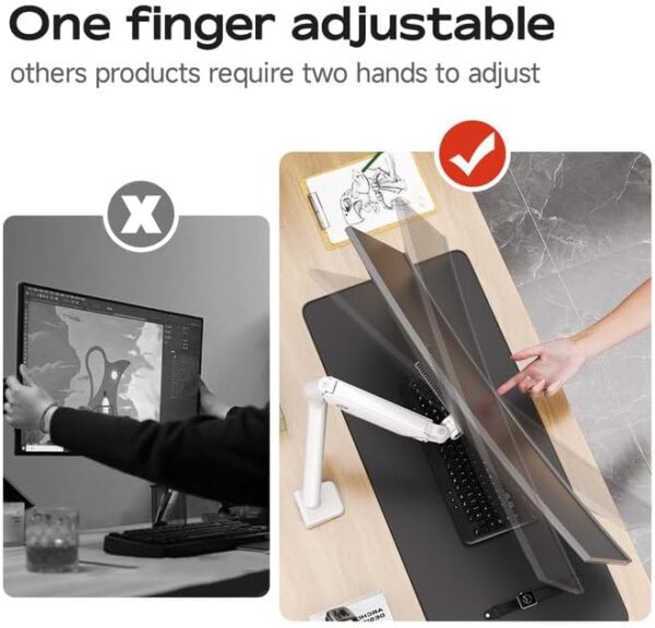 Tabletop Mount Single Monitor Mount for 13 to 32 Inch Screens
