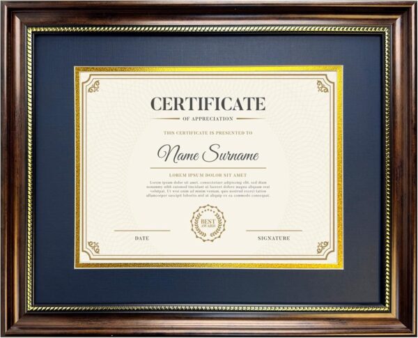 Hikuada Diploma Frame 8.5 x 11