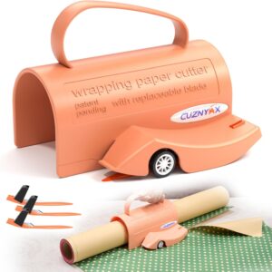 CUZNYAX Wrapping Paper Cutter with 3 Replaceable Blades
