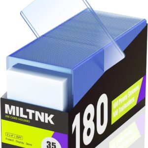 MILTNK 180 Pack Card Sleeves Toploaders,