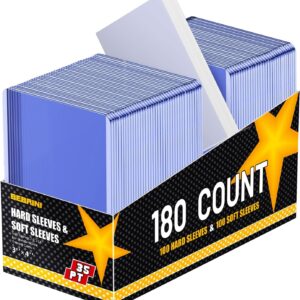 180 Count Card Sleeves Top Loaders for Cards