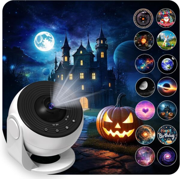 Roujune Upgrade Galaxy Projector for Bedroom