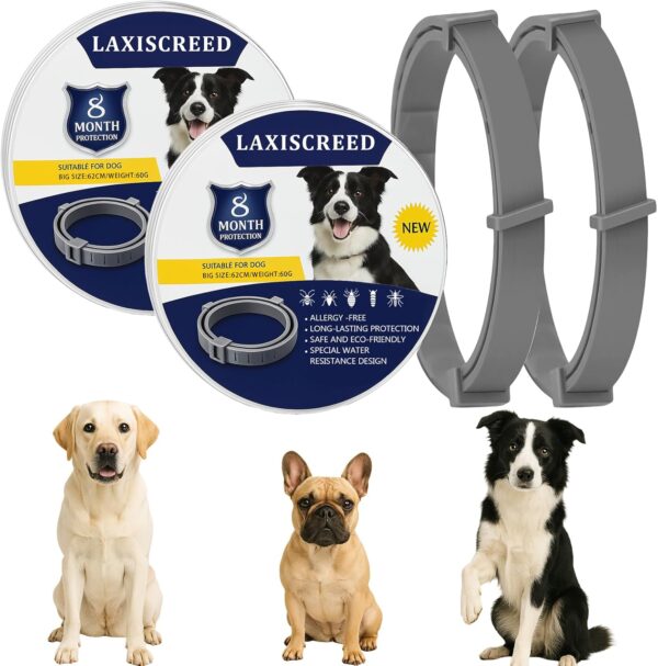 LAXISCREED Dog Collars with Natural Essential Oils