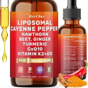 HevChay Cayenne Pepper Drops Liposomal Supplement
