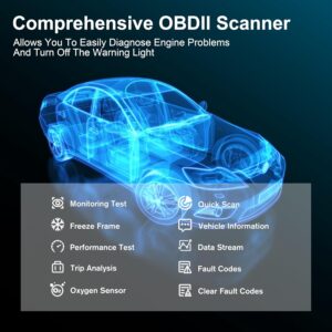 TRCYINC OBD2 Scanner Reader with Bluetooth
