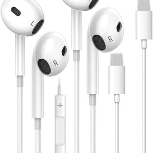 YOOQLE2 Packs Wired Headphones for iPhone
