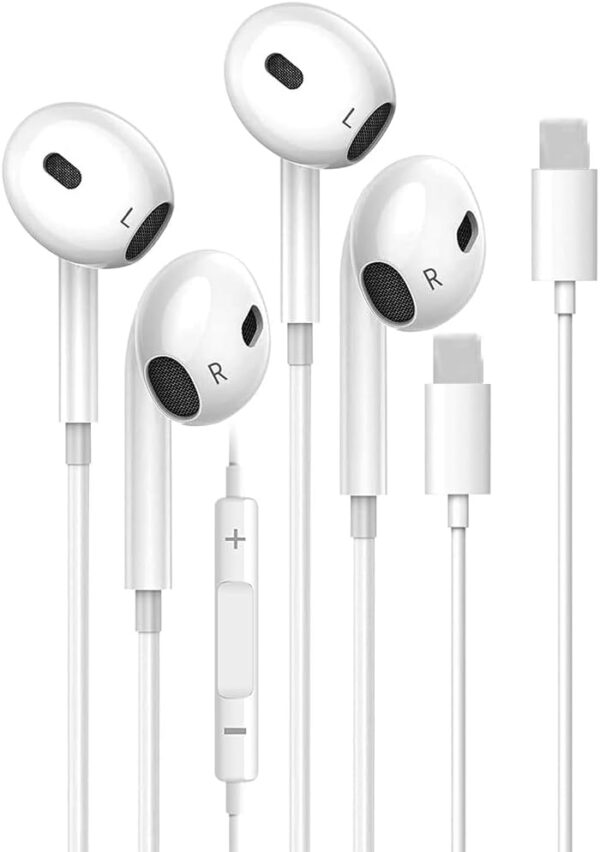 YOOQLE2 Packs Wired Headphones for iPhone