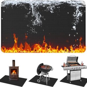 MAXTBEE Under Grill Mats for Outdoor