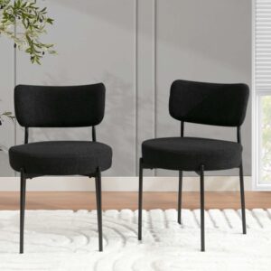 Black Dining Chairs Set of 2