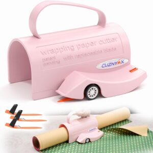 CUZNYAX Wrapping Paper Cutter with 3 Replaceable Blades