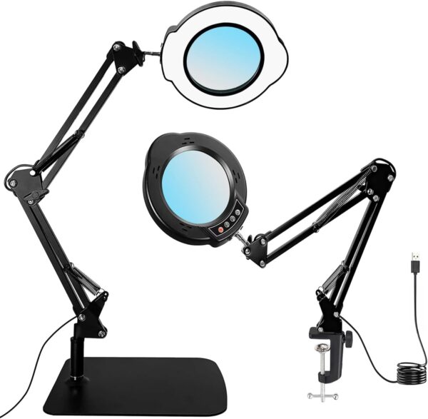 15X Magnifying Glass Desk Lamp