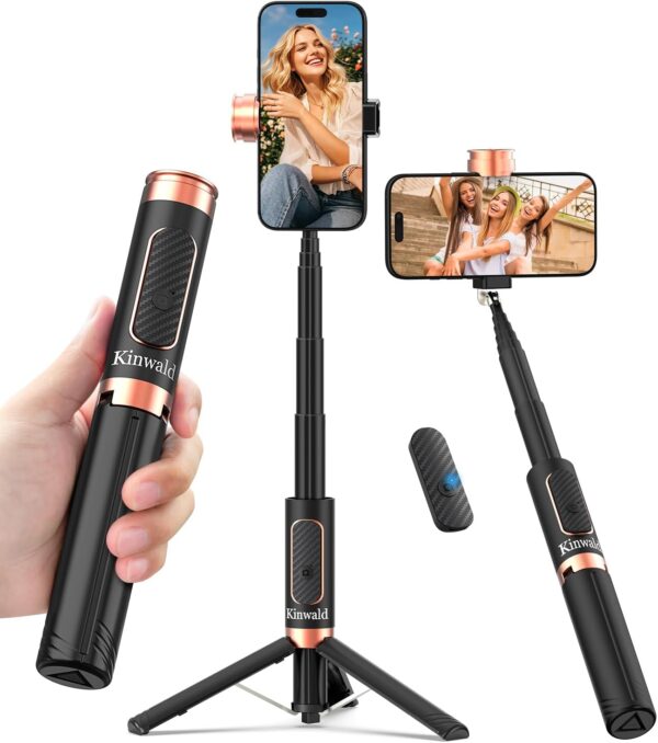 Kinwald Selfie Stick Tripod for iPhone & Android